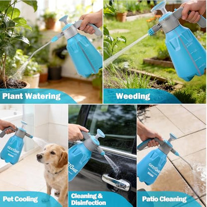 Hand Pump Sprayer 1/2 Gallon, Leak-Proof Plant Mister Spray Bottle