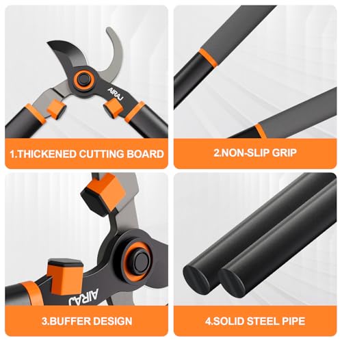 21" Bypass Loppers for Tree Trimming Heavy Duty, 2" Cut Tree Branch Cutter - size: 21''
