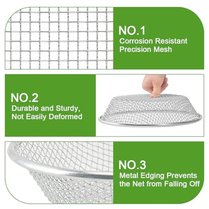 Soil Sifter Galvanized Screen, Soil Sieve for Compost Dirt Sand Rock, Rust-Resistant Sifter for 5 Gallon(1/8in,1/4in) - style: 2PCS(1/8in,1/4in)