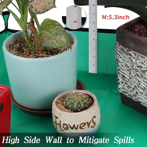 Large Plant Repotting Mat, Waterproof Repotting Tray for Indoor Plants Potting Soil, Gardening Tray Mat, Portable Potting Tray Soil Mat for Indoor House Plants Succulents Orchid - size: Large 39.4" x 31.5"