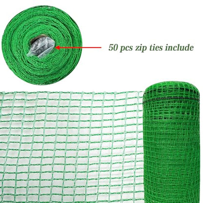 Plastic Garden Fence 4x30 FT, 0.4" Mesh Deer Fence Roll - size: 4' x 30'