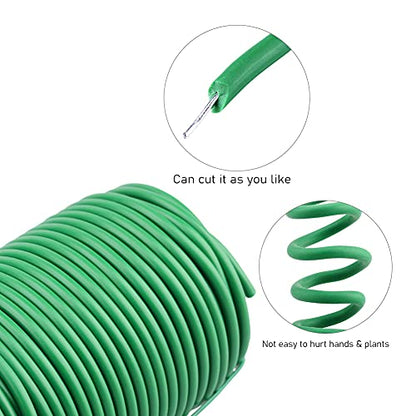 KINGLAKE GARDEN Soft Plant Ties for Support Plant Wire 3.5mm 65.6 Feet