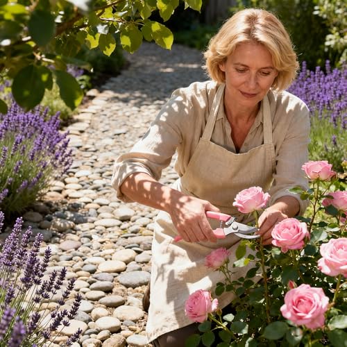 Chumia 30 Pack Garden Shears Flower Clippers for Plant Cutting, Pink - color: Pink