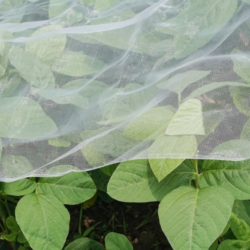 Ultra Fine Garden Netting, 4'x10' Plant Netting Pest Barrier for Garden Protection Row Cover Raised Bed Screen Mesh Greenhouse Mosquito Net, Protecting Tree Plants Vegetable Flowers Fruits - color: White 4x10ft