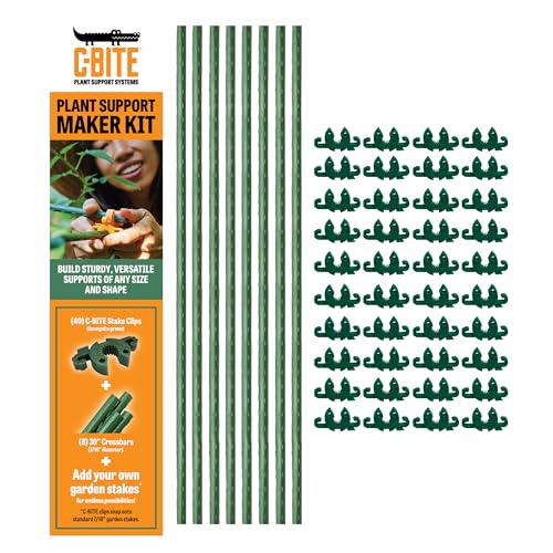 Plant Support Maker Kit – Custom DIY Trellis & Tomato Cage System, Modular Garden Stake Connectors for 7/16" Stakes, Build Trellises, Cages & A-Frames