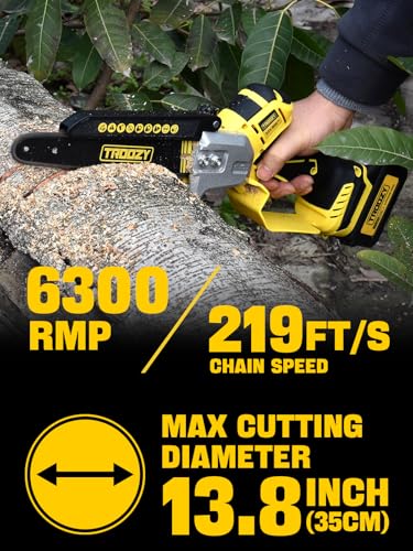 Cordless Pole Saw, 8-INCH 2-IN-1 Chainsaw, Electric Tree Trimmer with 9FT Telescopic Pole, 180°Angle for Tree Branches Pruning & Wood Cutting,Compatible with Makita Battery (no battery) - style: 8inch Pole Saw (tool only)