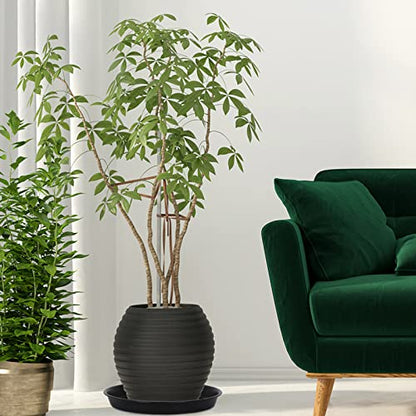 4 Pack 14Inch Plant Saucer Plastic Plant Saucer Drip Trays Plant Saucers for Indoors Outdoor Plant (14 inch 4Pack) - color: 14 Inch 4pack