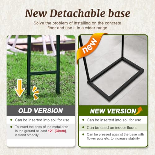 Zhisheng 2PCS Metal Pergola Garden Arch Arbor 7.9FT x 4.6FT Trellis for Outdoor Climbing Plants 2 Sizes for Wedding Ceremony Party,Black - size: 7.9FT+7.9FT