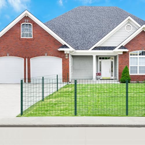 Green Metal Fence Post 3 feet, T Post for Garden Fence Wire Mesh, 15-Pack - color: Green, size: 3 FT- 15 PACK-GREEN