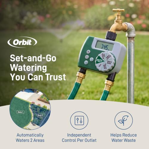 Orbit Programmable Digital Hose Watering Timer, 2 Outlet - 58910 - size: 2 Outlet