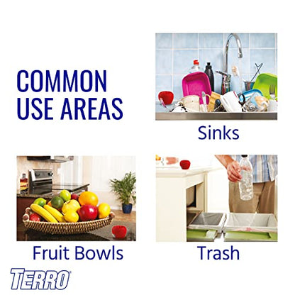 Terro Fruit Fly Traps for Indoors (12 Pack) + 540 Days of Lure Supply - size: 12 Traps