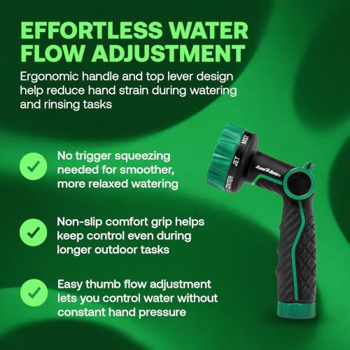 Rain Bird TCNZL8P Garden Hose Nozzle - 8 Pattern Thumb Control Water Spray - size: 8-Pattern