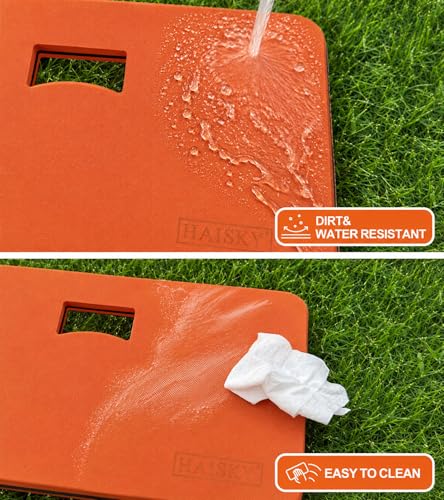Garden Kneeling Pad, 1.2" Thick EVA Foam Knee Cushion for Gardening - color: Orange&Black