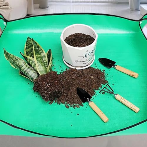 Waterproof Foldable Repotting Mat Non Slip Potting Mat Multifunctional Plant Accessories Gardening Essentials for Indoor Plant Transplanting Use