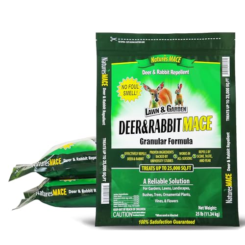 Nature's MACE Deer & Rabbit Repellent 75 lb Granules - size: 75 Pound (Pack of 1)