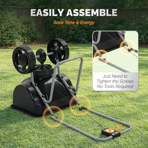 VINGLI 70lbs Fertilizer Spreader with 15 Adjustable Drop Rate, Pre-Assembled Walk-Behind Seed Spreader, with 9" Tire for Multi-Terrain, Broadcast Spreader for Lawn Care & Seed Spreading