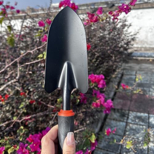 Garden Trowel Bend Proof Iron Hand Shovel Heavy Duty Digging Tool - color: Black Garden Trowe