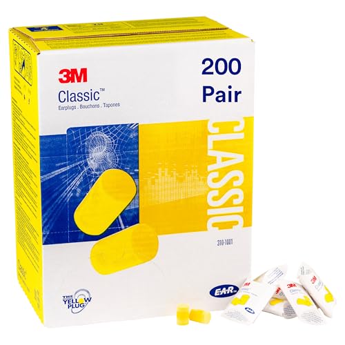 3M Ear Plugs, E-A-R Classic 310-1001, Uncorded, Disposable, Foam, NRR 29