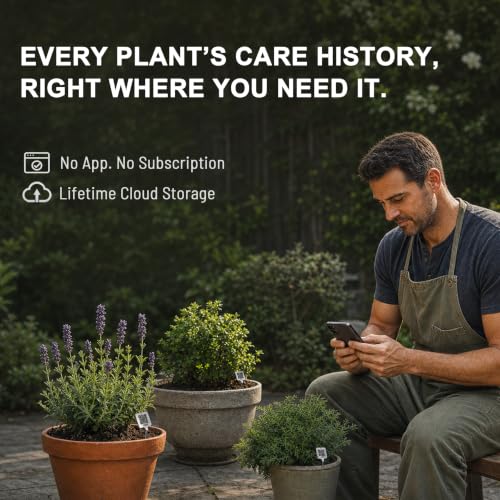 QR Plant Labels, Scan-to-Record Plant Care Tracker, 10 pcs - size: 10pcs