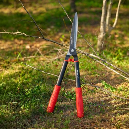 AGRICUT Garden Shears for Hedges – 23.6" Hedge Shears with High-Carbon Straight Blade, Teflon Coated, Lightweight 790g – Shears for Gardening, Ideal for Privet, Box, Yew & Thuja - style: Straight Blade