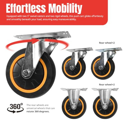 MaxWorks 80877- Foldable Platform Truck Push Dolly 660 lb. Weight Capacity