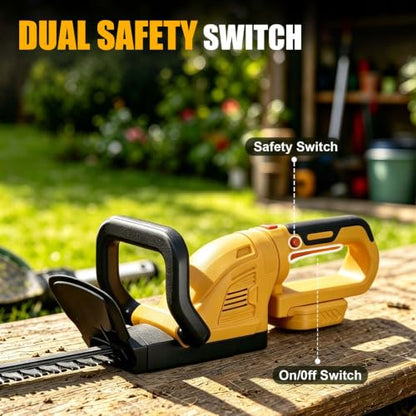 22" Hedge Trimmer Cordless Compatible with Dewalt 20V MAX Battery