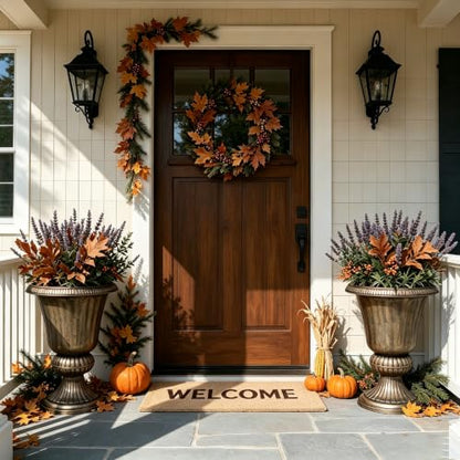 Athena Collection 20" Tall Urn Planters for Outdoor Plants, 2 Pack, Bronze - color: Bronze