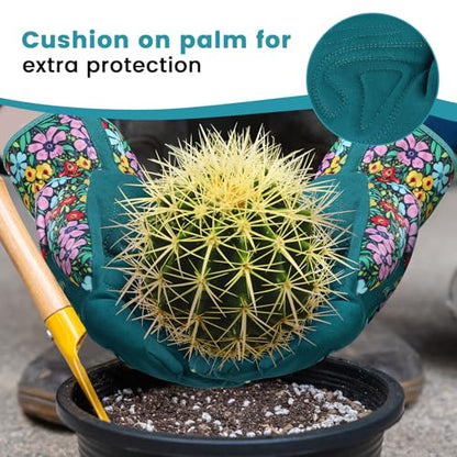Gardening Gloves,Garden Gloves for Women Firm Grip Breathable Thorn Proof - color: Green