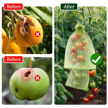 50 PCS 6X9 inches Fruit Protection Bags, Fruit Bags for Fruit Trees - size: 6X9