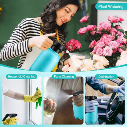 0.5 Gallon Electric Spray Bottle Plant Mister Blue Style - style: Blue Style