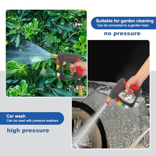 DUSICHIN Pressure Washer Attachment Gun Short Wand 3000 PSI 7 GPM