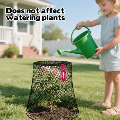 15 Sets of Chicken Wire Cloche Plant Covers Garden Netting, Heavy Duty Chicken Wire Plant Covers Protectors from Animals for Keeping Bunnies Chicken Squirrels Birds Other Out 9.13×9.13 in
