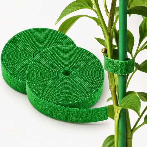 2 Pack Nylon Plant Ties, 3meter Rolls Garden Tape for Plant Support