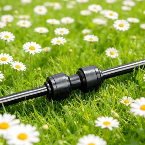 1/4 Inch Drip Irrigation Coupling Fittings, 22 Pieces Push-to-fit Coupling Connectors for 1/4" Irrigation Tubing Leak Free Drip Line Coupler Parts for Garden Lawn Irrigation System - size: 1/4" Push to Connect Coupling