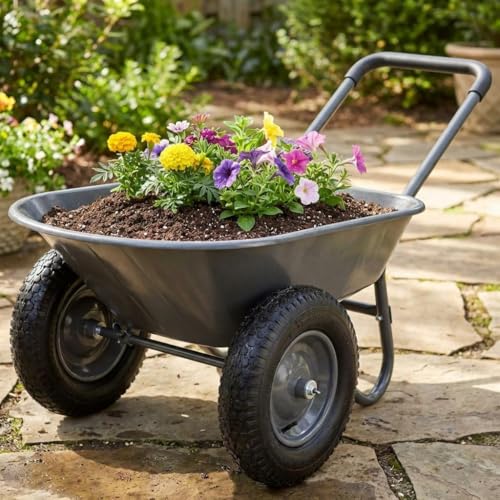 Wheelbarrow Garden Cart - style: English