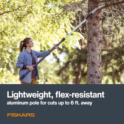 Fiskars 3-6 Ft XtendControl Extendable Modular Pole Saw & Tree Trimmer - style: 6' X1 Saw