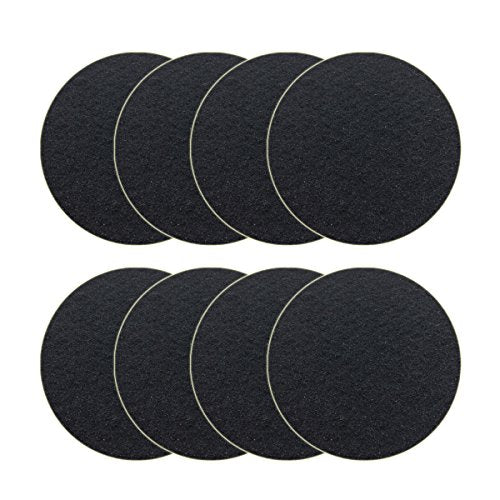 Becozofu 7.25 inch Kitchen Compost Bin Charcoal Filter Replacements, Compost Pail Replacement Carbon Filters, Round, Activated Charcoal, Set of 8