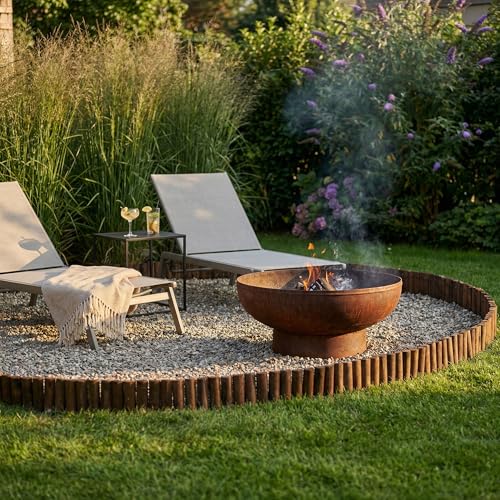 WORTH Wooden Edging for Landscaping, Flexible Garden Lawn Border 8" x 42" - color: 1-Pack 7.9"x42"