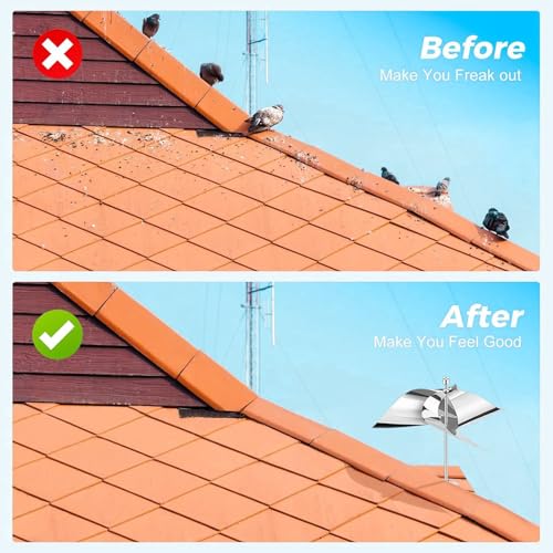 Reflective Bird Scare Spinner, Stainless Steel 2 Pack