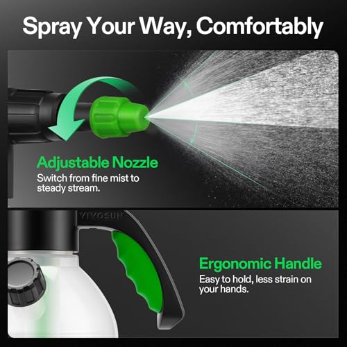 VIVOSUN 50oz Pump Sprayer, Portable Water Spray Bottle (Pack of 2) - size: 50oz (Pack of 2)