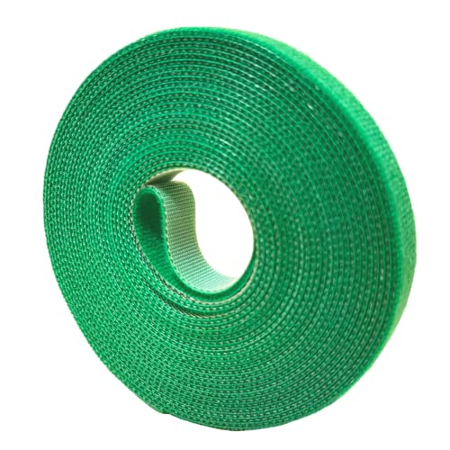 Garden Tie Green Tape, Plant Supports, Gentle On Plants (16.4ft × 0.6 inch, 1 roll, Green) - size: 16.4ft