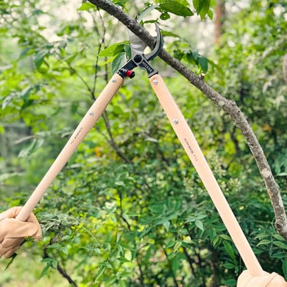 Hickok Heavy Duty Tree Lopper – 30" Long Reach Tree Branch Cutter with Hickory Wood Handles | Professional Arborist Pruning Tool Made in USA