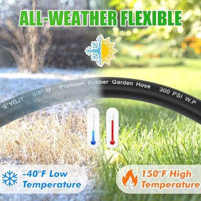 Heavy Duty Garden Hose 25FT x 5/8", 300psi Working, 1100psi Burst - size: 5/8 25FT Male to Female