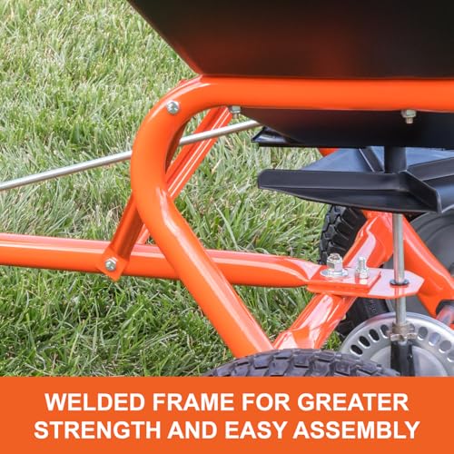 Agri-Fab Tow Behind Broadcast Spreader for Seed, Fertilizer, Salt and Ice Melt, 185 lb Capacity Lawn and Garden Spreader with 12 Ft Spread Width - style: 185 lb. Tow-Behind Lawn & Garden Broadcast Spreader