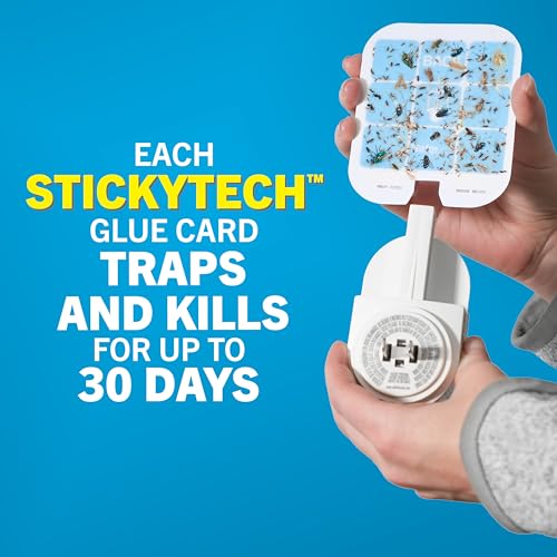 Safer Home Flying Insect Trap, Plug-in Fruit Fly Trap for Indoors, 2-Pack - size: 2 Traps + 2 Glue Cards
