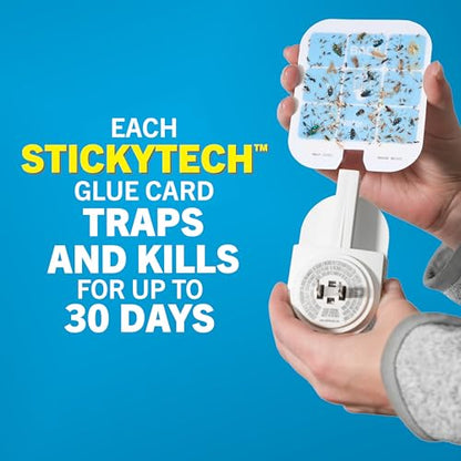 Safer Home Flying Insect Trap, Plug-in Fruit Fly Trap for Indoors, 2-Pack - size: 2 Traps + 2 Glue Cards