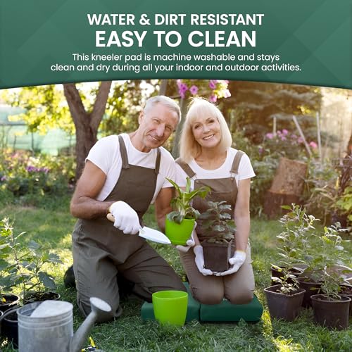 Garden Guru Extra Thick Gardening Kneeling Kneeler Pad – Ultra Soft Foam Cushion Padding for Knee – Water Resistant - Garden Kneeler Mat for Yard Work, Cleaning, Household Chores, and Roofing (2 Pack) - size: 2 Pack, style: Kneeler Pad