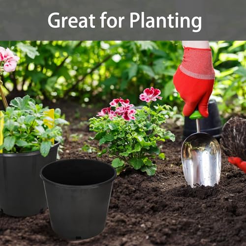 3 Gallon Nursery Pot 10-Pack 3 Gallon Plastic Garden Planter Pots Flower Seedling Injection Molded Container Seed Starting Pot Set for Indoor Outdoor Plants Seedlings Vegetables Black - size: Standard 3 Gallon
