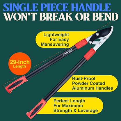 Haus & Garten ClassicPRO Bypass Pruning Shears and PowerPRO Bypass Loppers Bundle