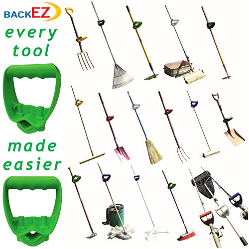 Back-Saving Tool Handle Attachment, EVR-Grip Upgrade, Labor-Saving Ergonomic Shovel Add-on Handle Green - color: Green